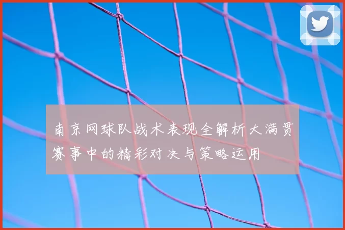 南京网球队战术表现全解析大满贯赛事中的精彩对决与策略运用