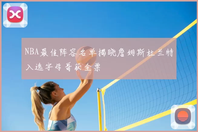 NBA最佳阵容名单揭晓詹姆斯杜兰特入选字母哥获全票